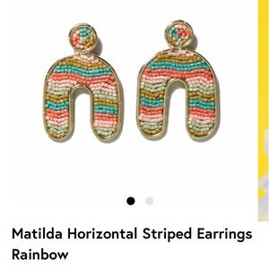Ink + Alloy Multicolor Striped Earrings
